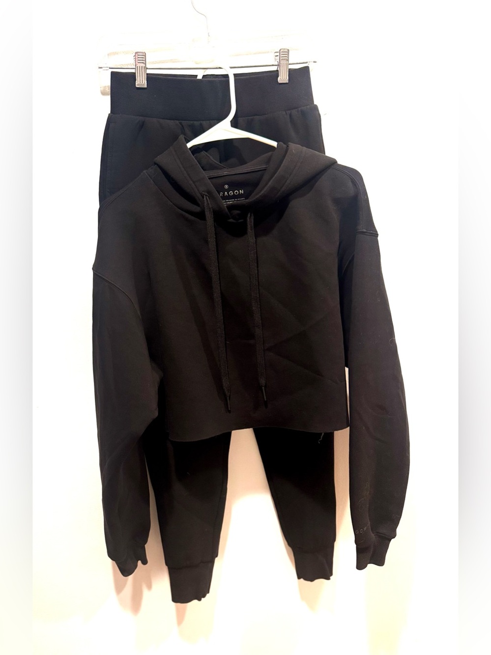 PARAGON Fitwear Black Cropped Hoodie & Jogger Set